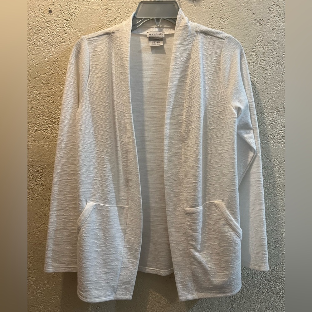 Van Heusen white long cardigan